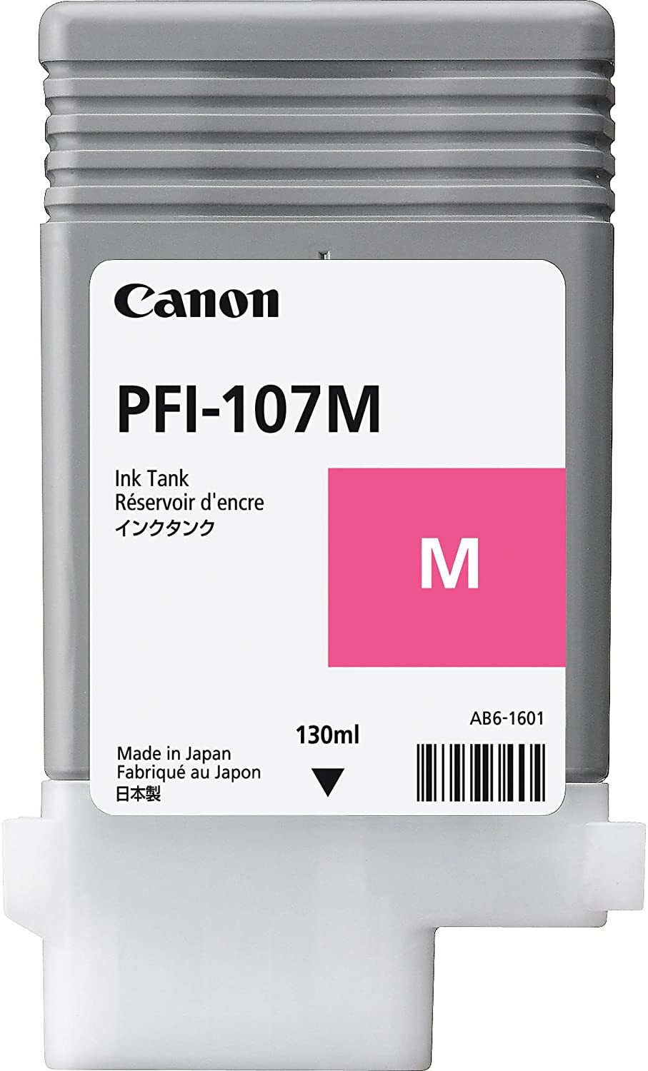 Genuine Canon PFI107M Magenta Ink Cartridge 130ml 1.5K Print Yield