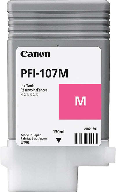Genuine Canon PFI107M Magenta Ink Cartridge 130ml 1.5K Print Yield