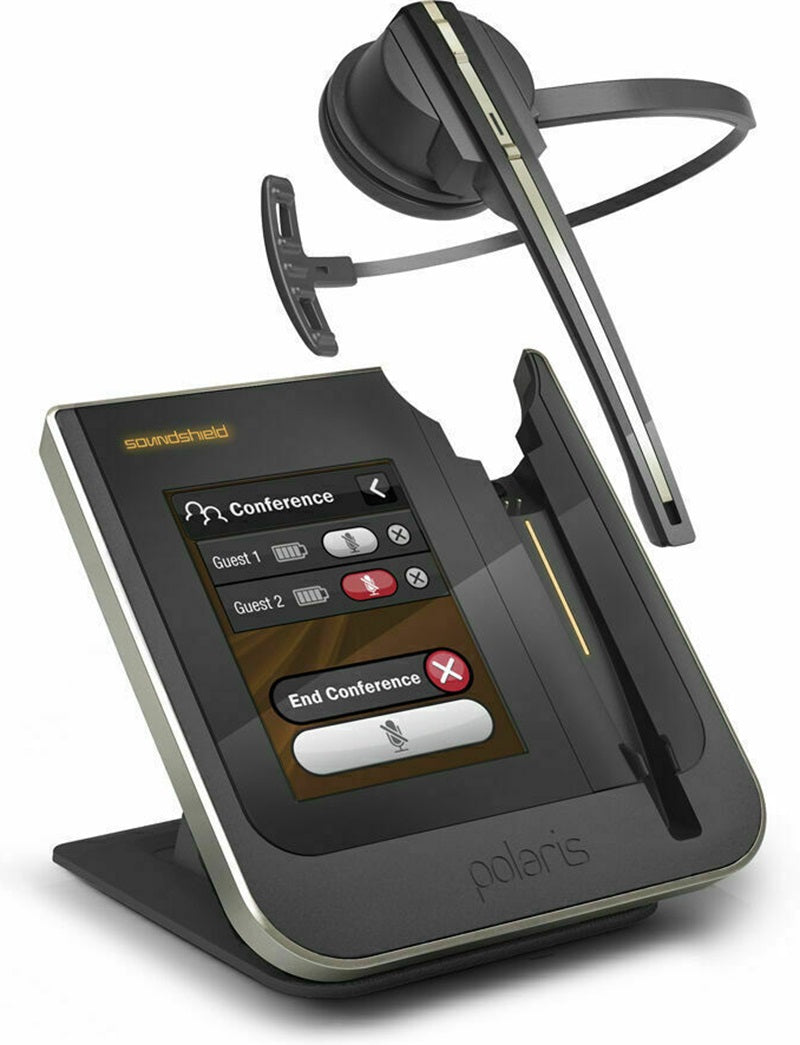 POLARIS HD Wireless Headset with AC Power Adaptor/Supply Refurbished