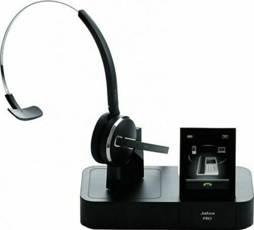 Jabra PRO 9450 MONO Wireless Headset, Charger Base, AC Adapter, Phone Interface Cable Refurbished