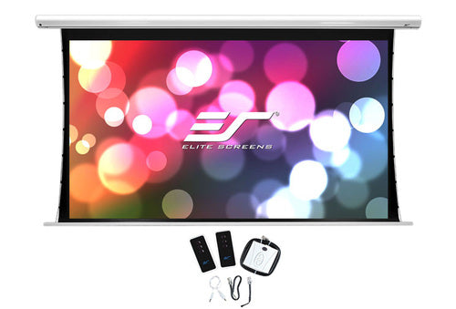 135" MOTORISED 16:9 PROJECTORS CREEN TENSIONED DROP SAKERTE NSION