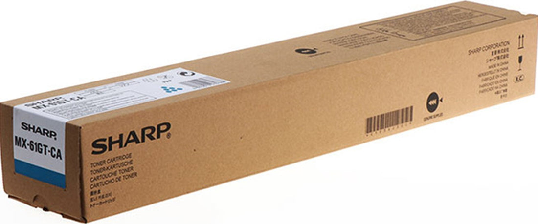 Genuine Sharp MX-60/61GTCA Cyan Toner Cartridge 24,000 Page
