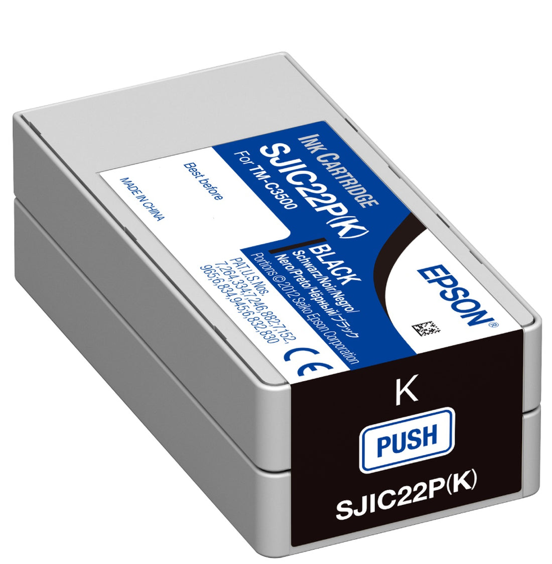 Genuine Epson SJIC22P(K) Black Ink Cartridge (C33S020577)