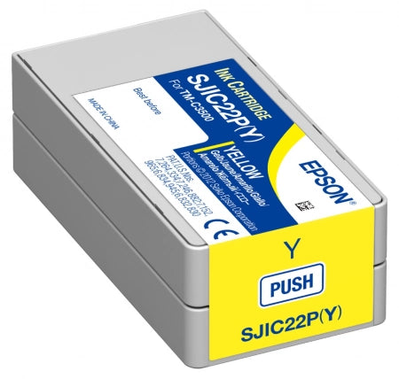 Genuine Epson SJIC22P(Y) Yellow Ink Cartridge (C33S020583)