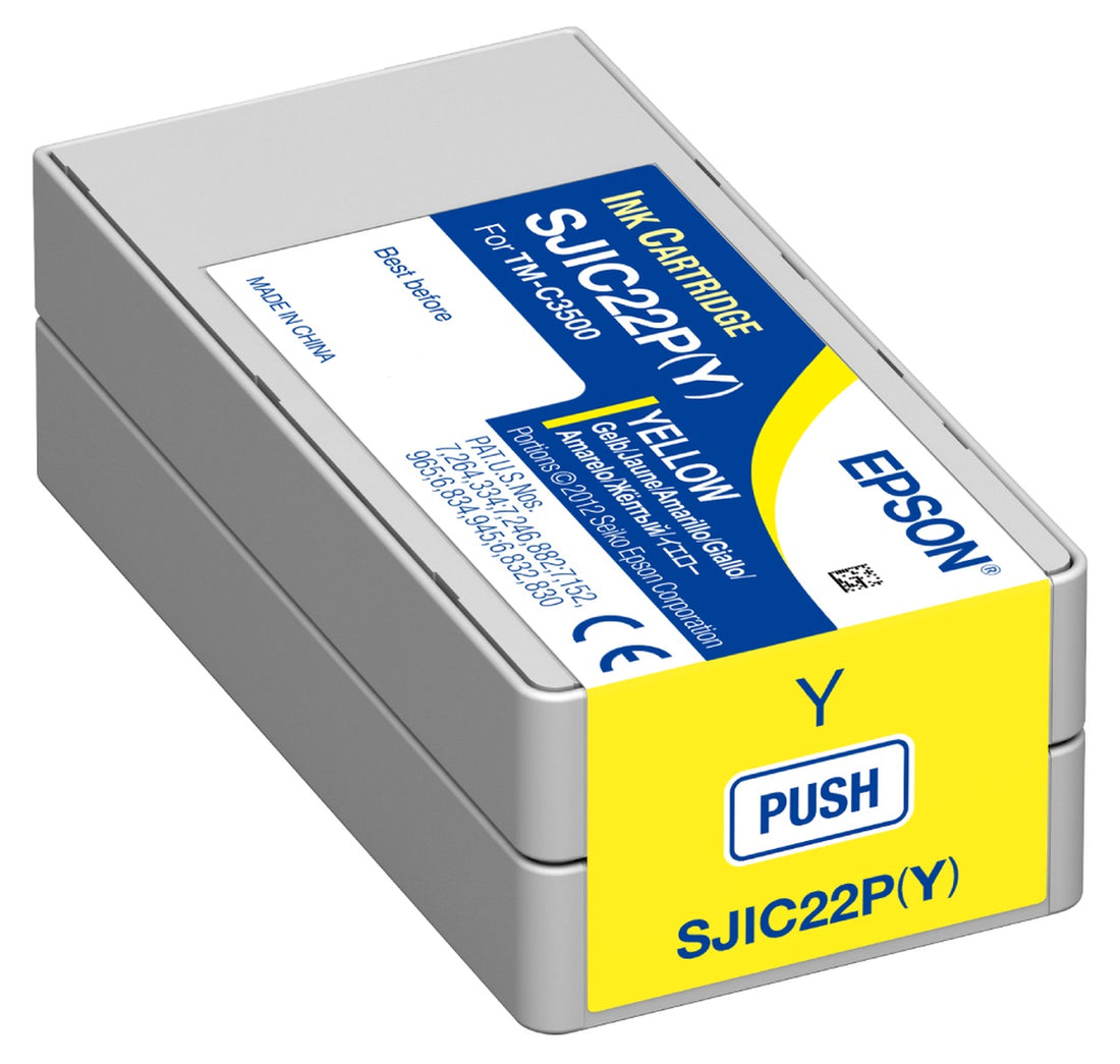 Genuine Epson SJIC22P(Y) Yellow Ink Cartridge (C33S020583)