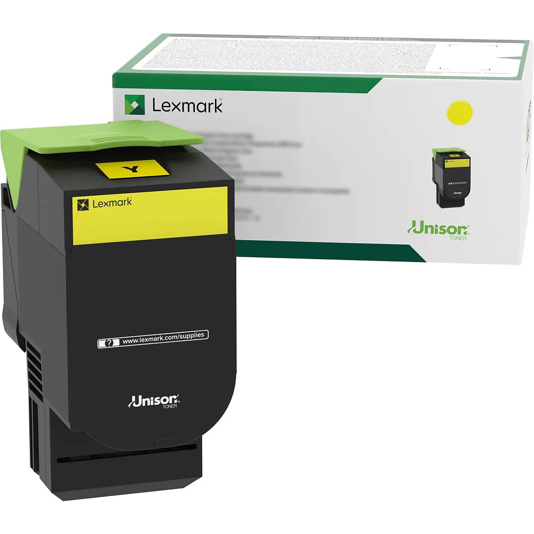 Genuine Lexmark 70C8XYE Extra High Yield Yellow Toner Cartridge 4,000 Page