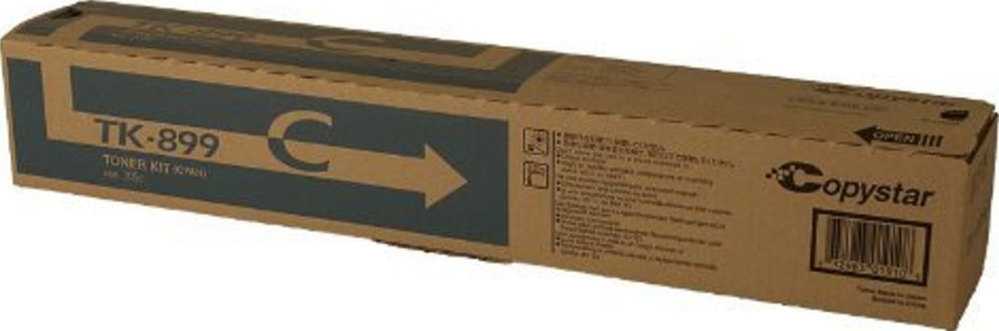 Genuine Kyocera TK-899C Cyan Toner Cartridge 6K Print Yield