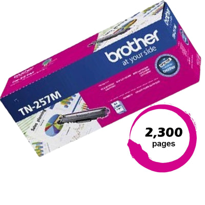 Genuine Brother TN257M Magenta Toner Cartridge 2300 Page
