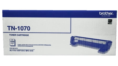 Genuine Brother TN-1070 Black Toner Cartridge HL1110 / 1810 / 1210 1,000 prints