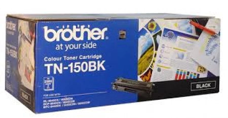 Genuine Brother TN-150BK Black Toner Cartridge 2500 Pages Yield