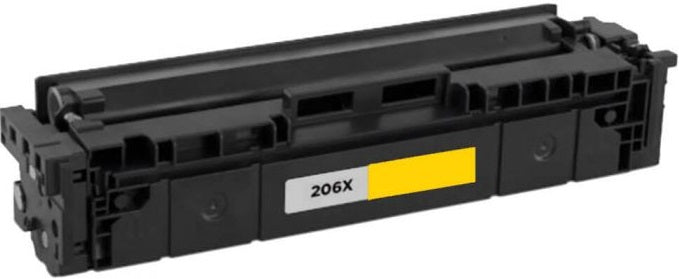 HP 206X W2112X Compatible Yellow Toner Cartridge *With New Chip* 2,450 print