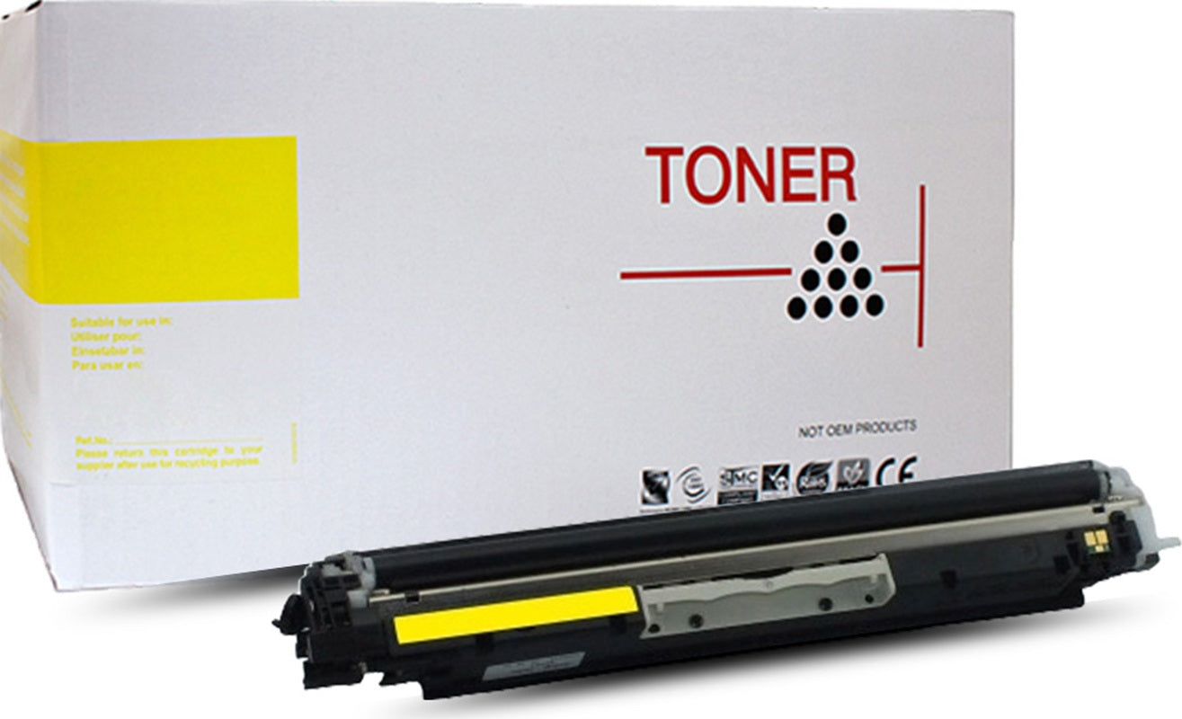 White Box HP 130A CF352A Yellow Toner Cartridge 1,000 Print