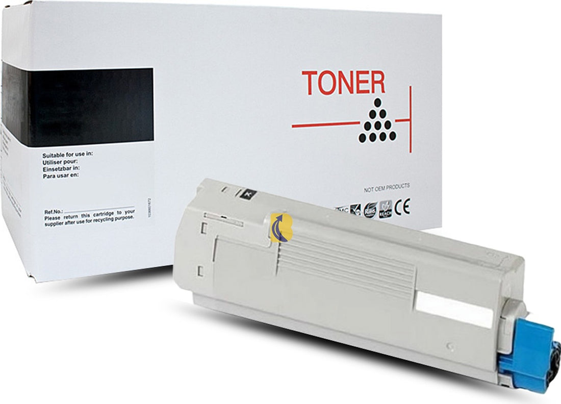 White Box OKI C834 46861312 Black Toner Cartridge 10,000 Print