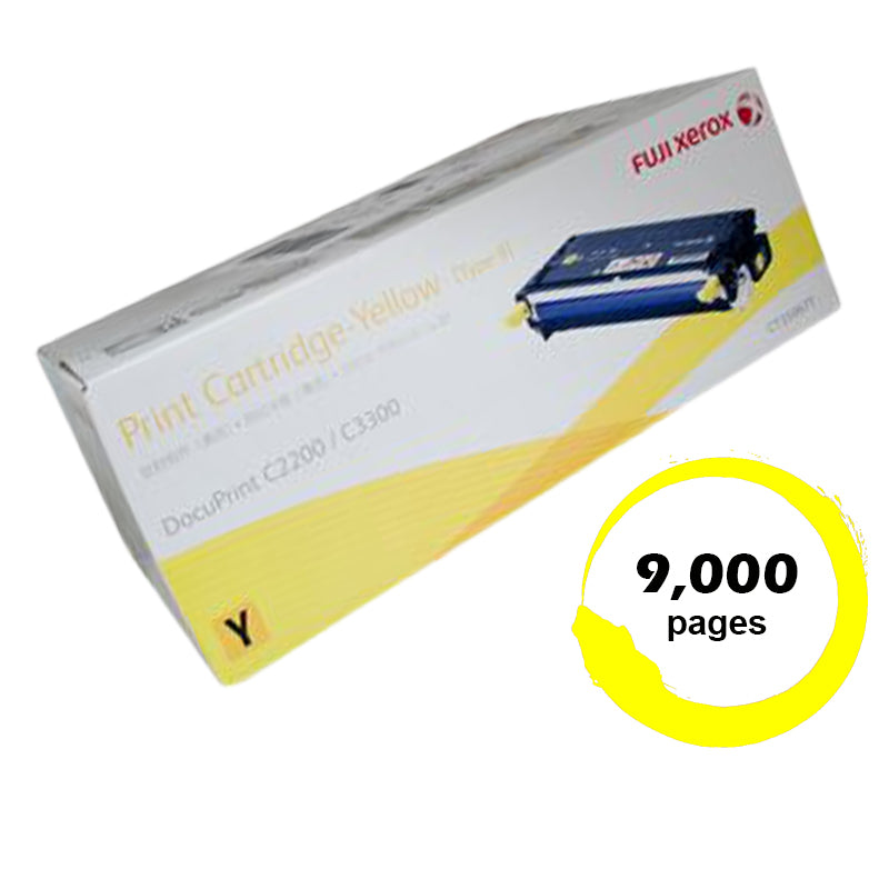 Genuine Fuji Xerox DocuPrint C2200 CT350677 Yellow Toner Cartridge 9,000 Print