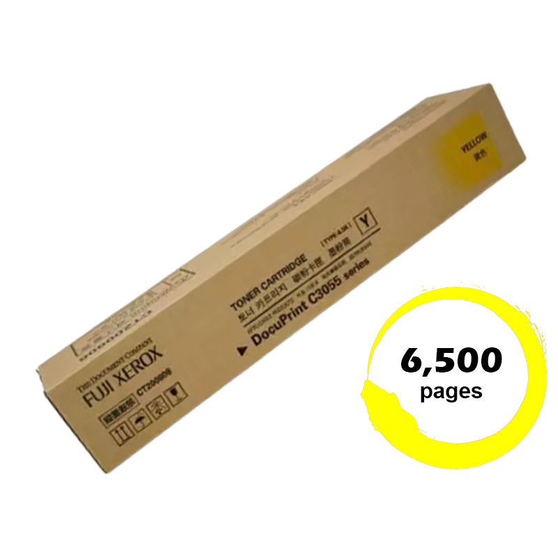 Genuine Fuji Xerox DocuPrint C3055DX CT200808 Yellow Toner Cartridge 6,500 Print