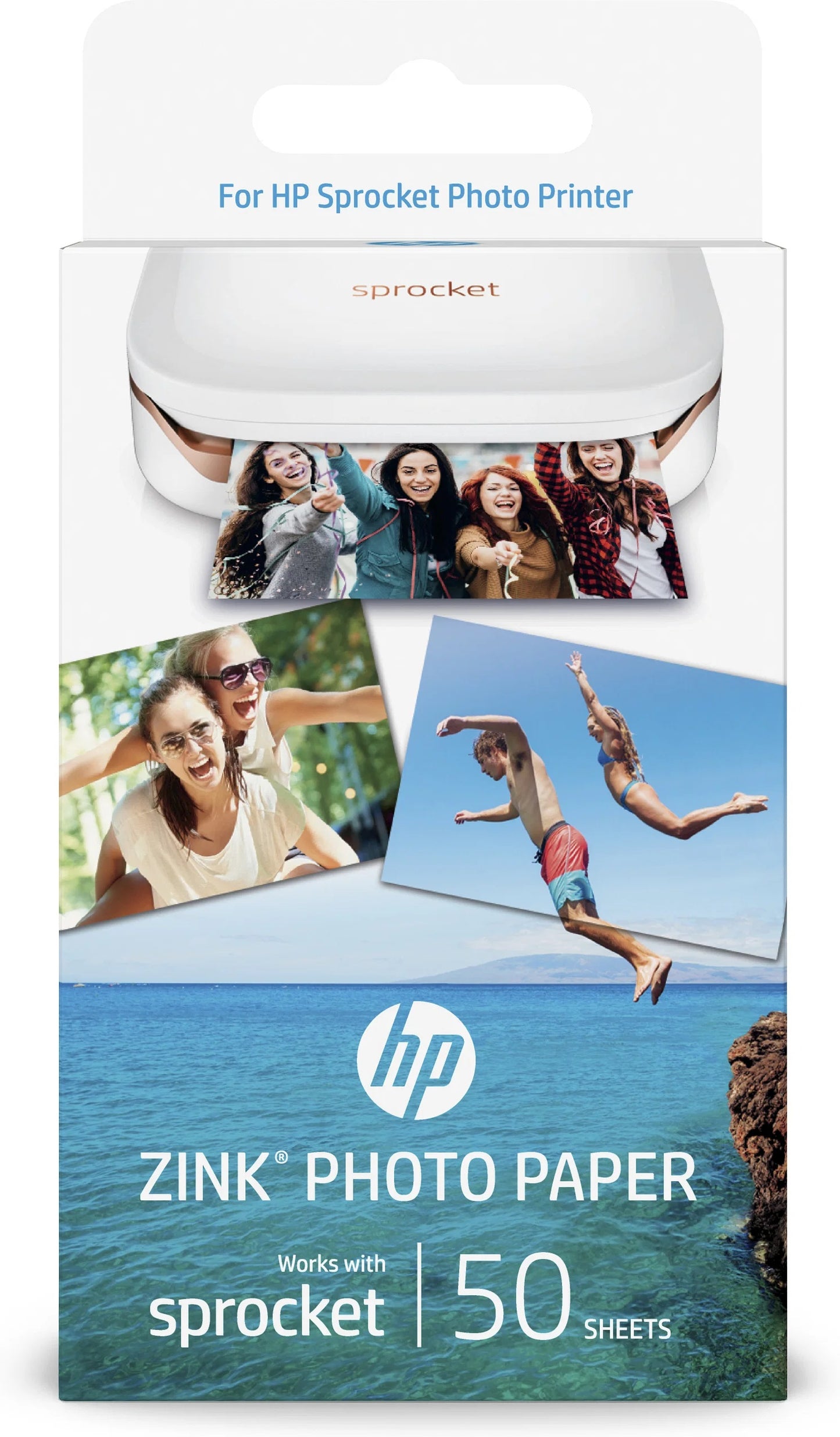 HP Sprocket 2x3 Photo Printer Paper 50 Sheets/Pack