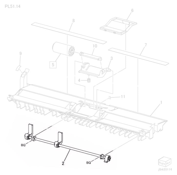Genuine Fuji Xerox Set Gate, Retard Chute 050K64260