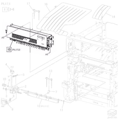 Fuji Xerox IV C2260 Exit 2 Assembly (059K66963)