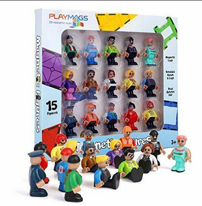 Playmags Community Magnetic Figures - Set of 15 Piece