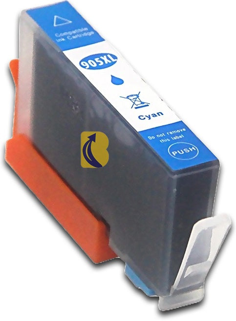 HP 905XL T6M05AA Compatible Cyan Ink Cartridge 825 Print