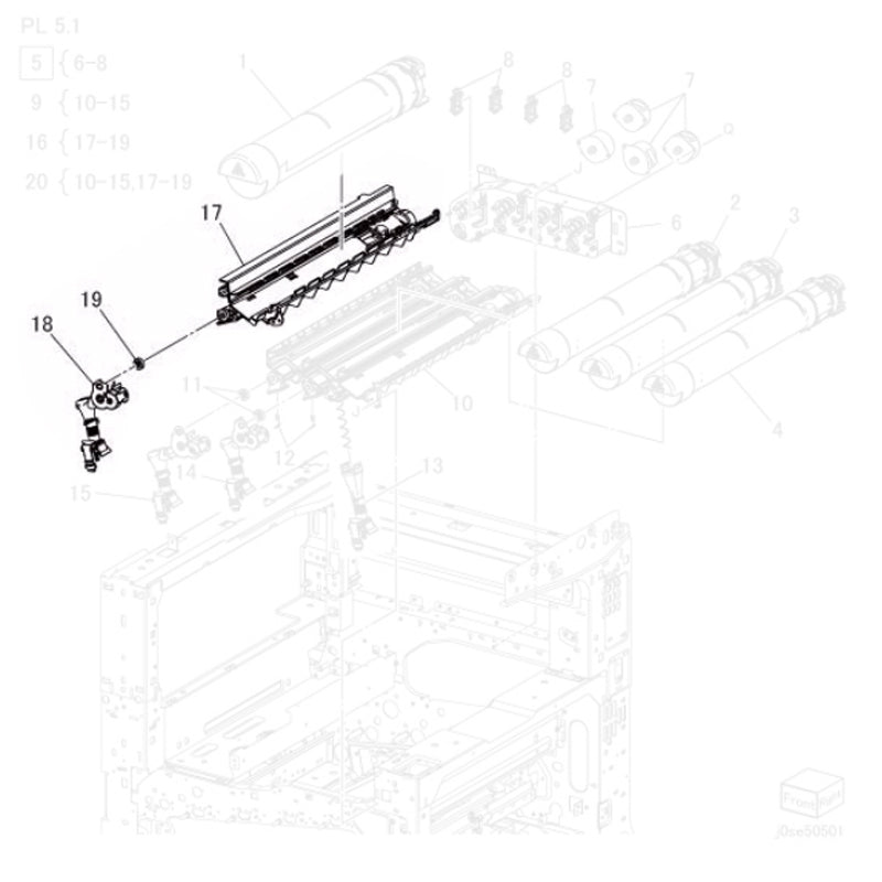 Fuji Xerox 094K93680 Genuine Dispenser Pipe Assy (K)