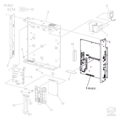 Fuji Xerox DocuCentre IV C2260 Panel ASSY-ESS R2 (101K60720)