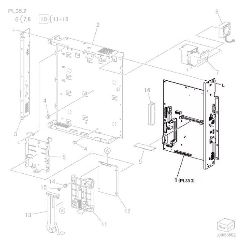Fuji Xerox DocuCentre IV C2263 C2265 Panel ASSY-ESS R2 (101K62890, 101K62891, 101K62892)