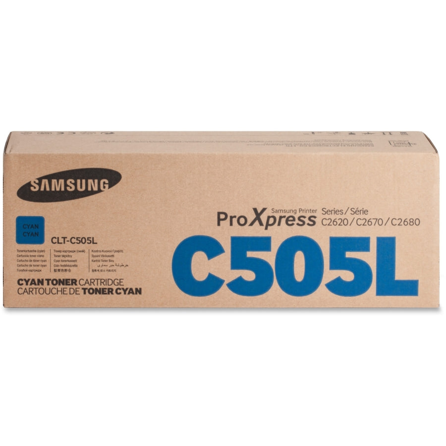 Genuine Samsung SLC2620 SLC2670 SLC2680 CLTC505L Cyan CLT-C505L Toner Cartridge 3,500 Print