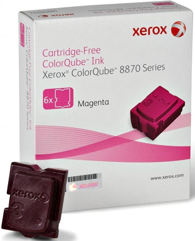 Genuine Fuji Xerox ColorQube CQ8870 108R00986 Magenta 6PK Solid Ink Stick 17,300 Prints