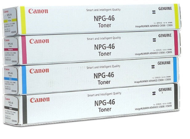 Genuine 4 Pack Canon TG46/GPR31 Toner Combo C5030, C5035, C5235 [1BK,1C,1M,1Y]