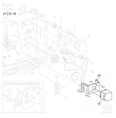 Genuine Fuji Xerox TM Take Away Motor 2 127K69750