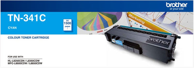 Genuine Brother TN341C Cyan Toner Cartridge 1.5K Print Yield