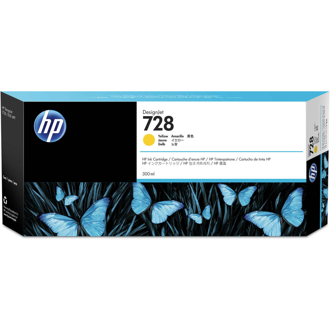 Genuine HP 728 Yellow DesignJet Ink Cartridge F9K15A ~ 300m