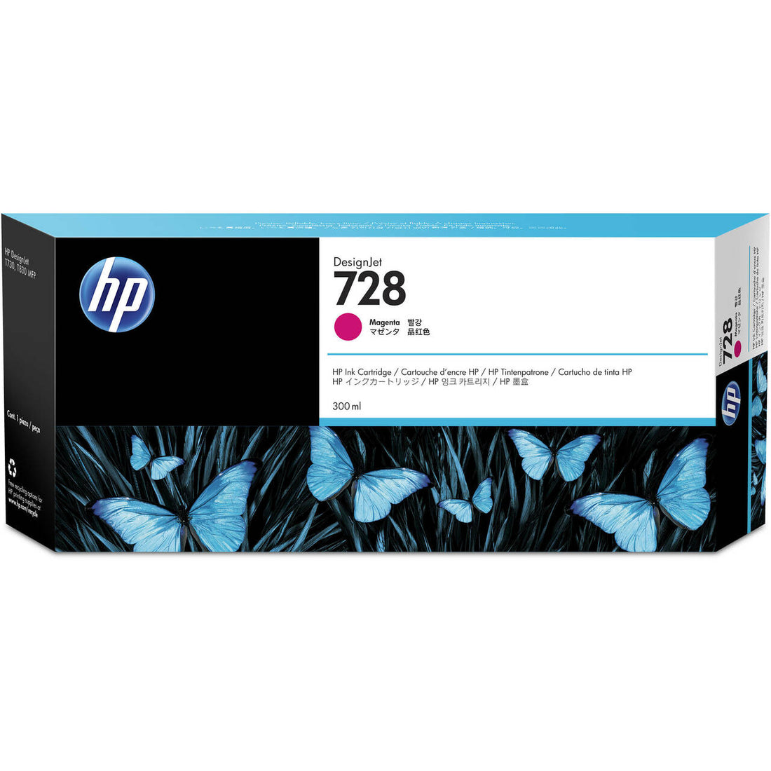 Genuine HP 728 Magenta DesignJet Ink Cartridge F9K16A ~ 300m