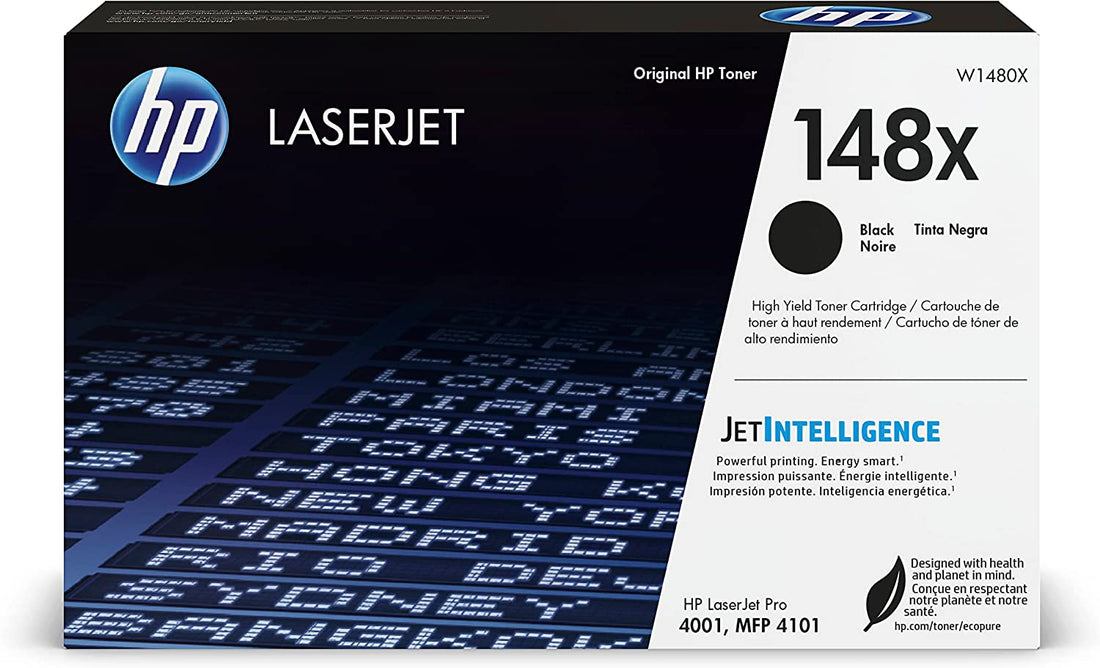 Genuine HP 148X W1480X Black Toner Cartridge 9,500 Print