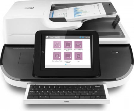 HP Digital Sender Flow 8500 fn2 Scanner Capture Workstation A3 Size ADF Keyboard L2762A