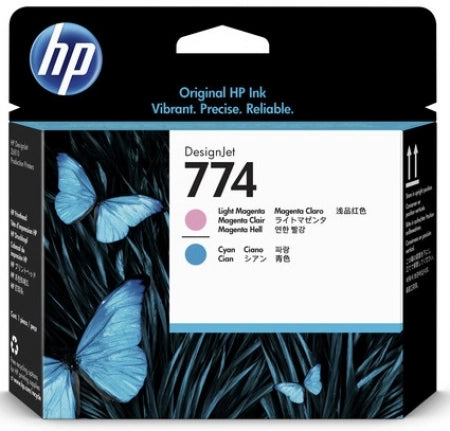 HP 774 Light Magenta/Cyan DesignJet Printhead