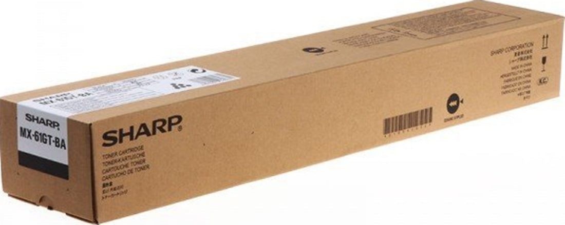 Genuine Sharp MX-61GTBA/MX-61GTBA Black Toner Cartridge 40,000 Page