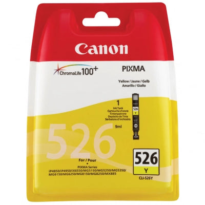 Genuine Canon CLI526Y Yellow Ink Cartridge 450 Prints
