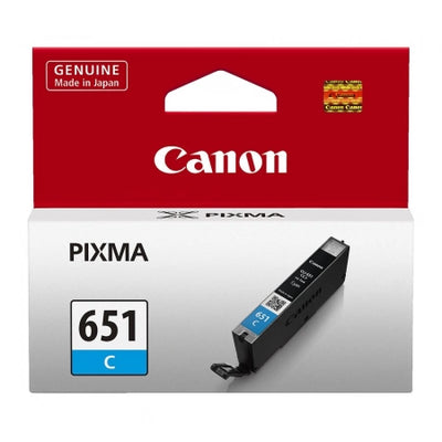 Genuine Canon CLI651C Cyan Ink Cartridge 332 Prints