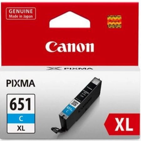 Genuine Canon CLI651XLC Cyan Ink Cartridge 695 Prints