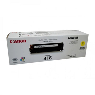 Canon CART318Y Yellow Genuine Toner Cartridge 2,400 Prints