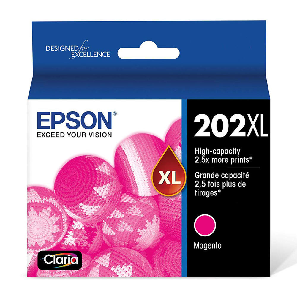Genuine Epson 202XL Magenta Ink Cartridge 470 Print