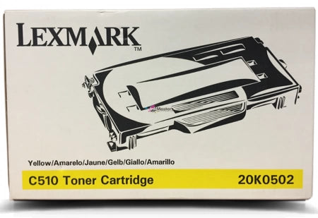 Lexmark C510 Genuine Yellow Toner Cartridge 20K0502 - 3k Print Yield