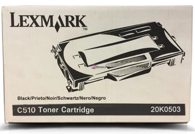 Lexmark C510 Genuine Black Toner Cartridge 20K0503 - 5k Print Yield