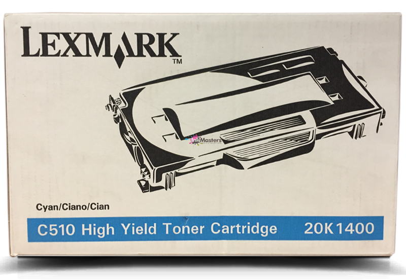 Lexmark C510 Genuine Cyan Toner Cartridge 20K1400 - 6.6k Print Yield
