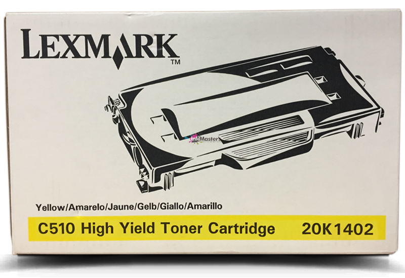 Lexmark C510 Genuine Yellow Toner Cartridge 20K1402 - 6.6k Print Yield