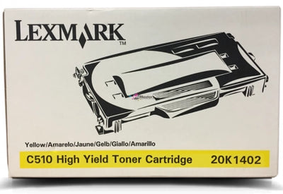 Lexmark C510 Genuine Yellow Toner Cartridge 20K1402 - 6.6k Print Yield