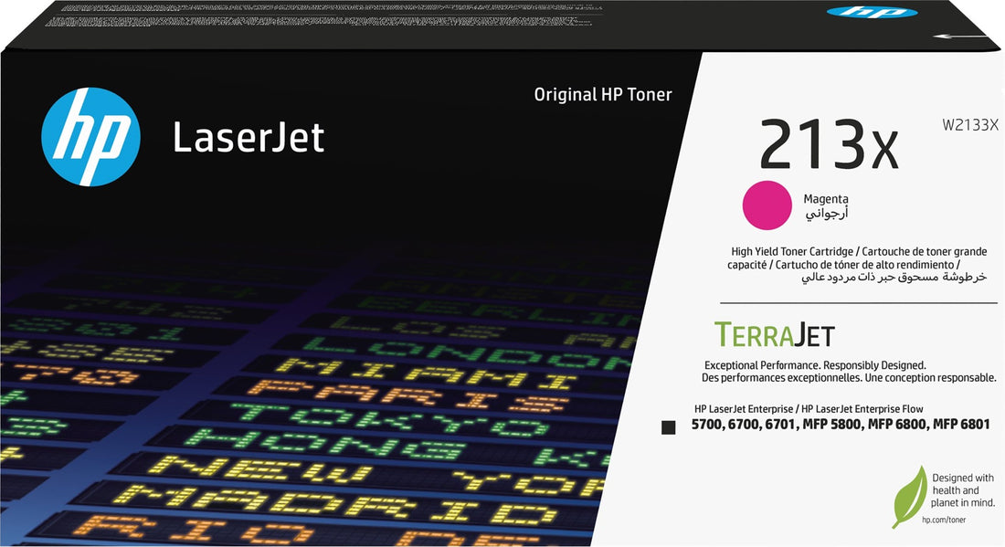 Genuine HP 213X Magenta High Capacity High Capacity Toner Cartridge W2133X 6,000 Print