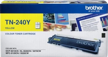 Brother TN-240Y Genuine Yellow Toner Cartridge 1.4K Print Yield